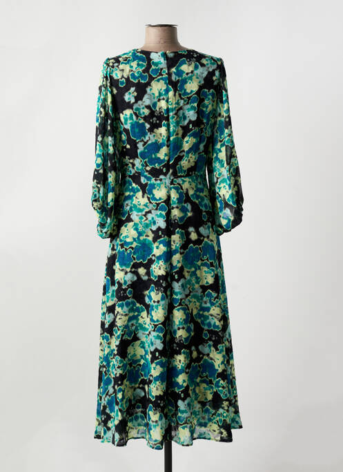 Robe longue manches longues manches longues vert IN WEAR femme