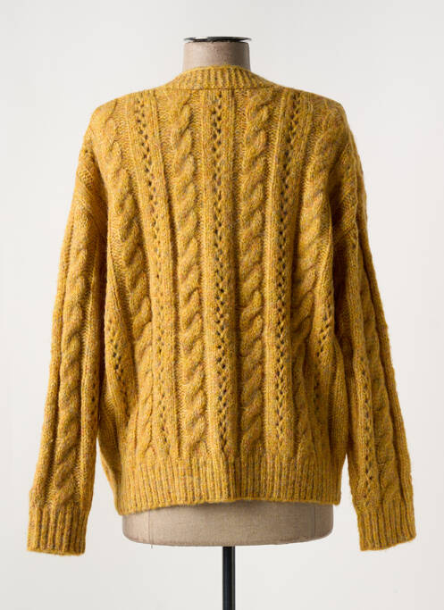 Gilet manches longues jaune SEE U SOON pour femme