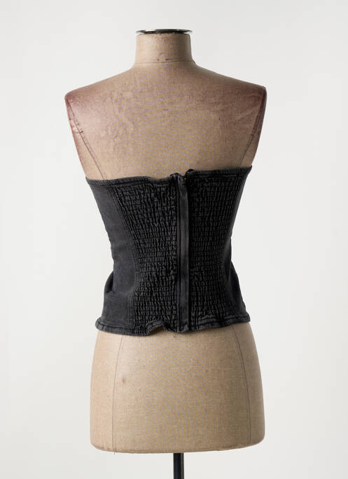 Top noir KAFFE pour femme