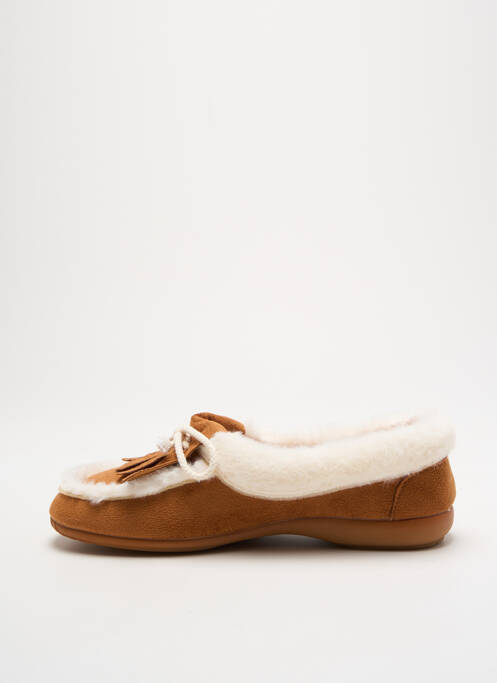 Chaussons/Pantoufles marron SOIR ET MATIN pour femme