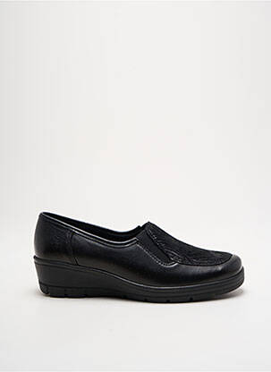 Mocassins matière lisse talon de 4 à 6cm noir ALTEX femme