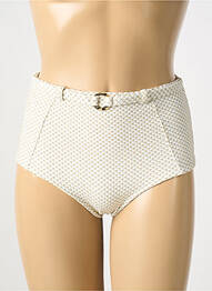 Bas de maillot de bain culotte culotte blanc GENIUS femme