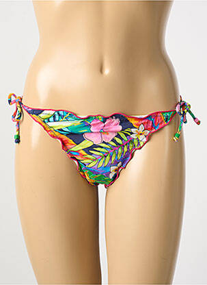 Bas de maillot de bain imprimé fantaisie bikini bleu BANANA MOON femme