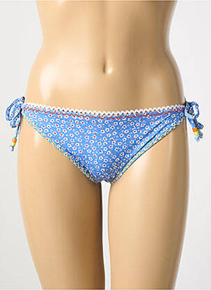 Bas de maillot de bain imprimé fantaisie bikini bleu BANANA MOON femme