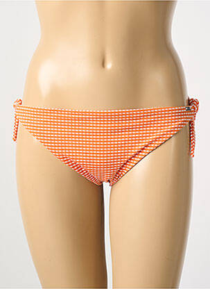 Bas de maillot de bain imprimé fantaisie bikini orange BANANA MOON femme