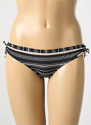 Bas de maillot de bain imprimé fantaisie culotte noir WATERCULT femme