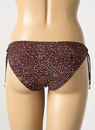 Bas de maillot de bain imprimé fantaisie bikini marron WATERCULT femme