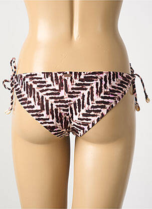 Bas de maillot de bain imprimé fantaisie bikini marron BANANA MOON femme