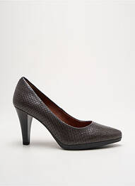 Escarpins tissage satiné talon de 7 à 9cm gris KARSTON femme