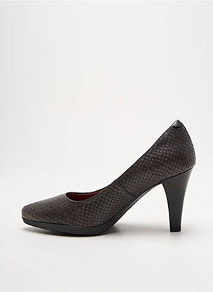 Escarpins tissage satiné talon de 7 à 9cm gris KARSTON femme