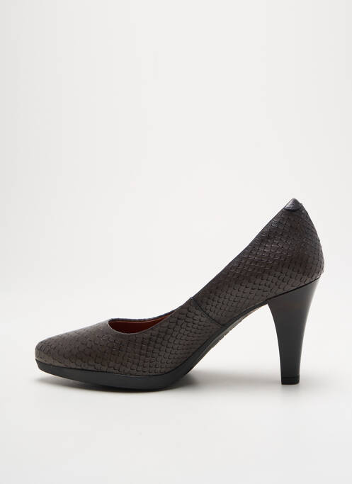 Escarpins tissage satiné talon de 7 à 9cm gris KARSTON femme