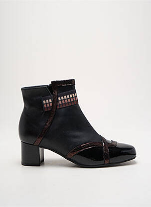 Bottines/boots matière lisse talon de 4 à 6cm noir INEA femme