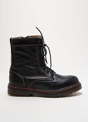 Bottines/boots matière lisse talon plat jusqu'à 3cm noir REBELLES femme