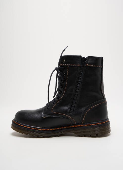 Bottines/boots matière lisse talon plat jusqu'à 3cm noir REBELLES femme