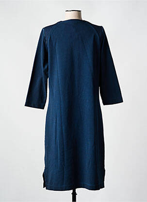 Robe mi-longue manches 3/4 manches 3/4 bleu SANDWICH femme