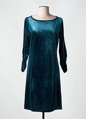Robe mi-longue manches longues manches longues vert CREAM femme