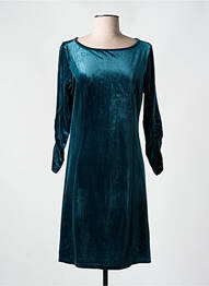 Robe mi-longue manches longues manches longues vert CREAM femme