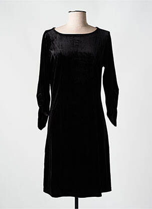Robe mi-longue manches longues manches longues noir CREAM femme
