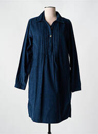 Robe courte manches longues manches longues bleu AGATHE & LOUISE femme