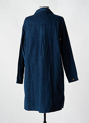Robe courte manches longues manches longues bleu AGATHE & LOUISE femme