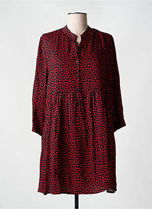 Robe courte manches 3/4 manches 3/4 rouge DEHA femme