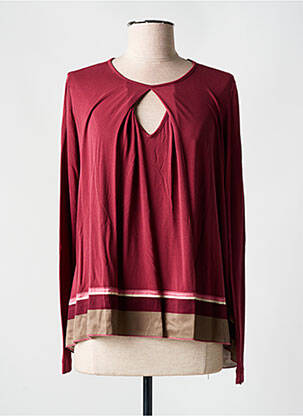 T-shirt manches longues manches longues rouge DEHA femme
