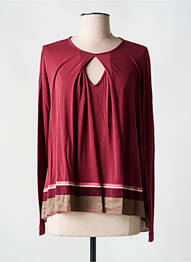 T-shirt manches longues manches longues rouge DEHA femme