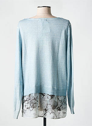 Pull coupe cintrée manches longues bleu SANDWICH femme