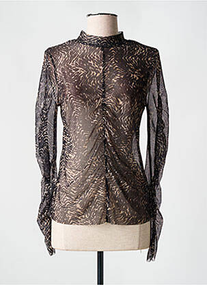 Top stretch manches longues noir CREAM femme