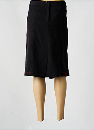 Jupe mi-longue taille à pinces noir JAC JAC femme