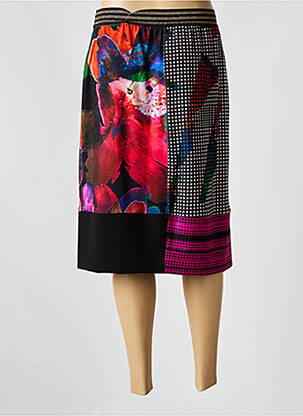Jupe mi-longue coupe évasée noir EROKE femme
