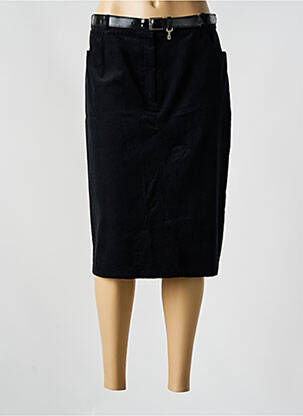 Jupe mi-longue stretch noir GELCO femme