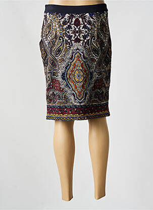 Jupe mi-longue stretch bleu BARBARA LEBEK femme