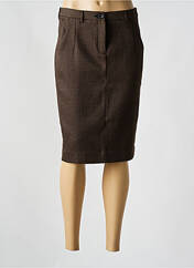 Jupe mi-longue marron SANDWICH pour femme seconde vue