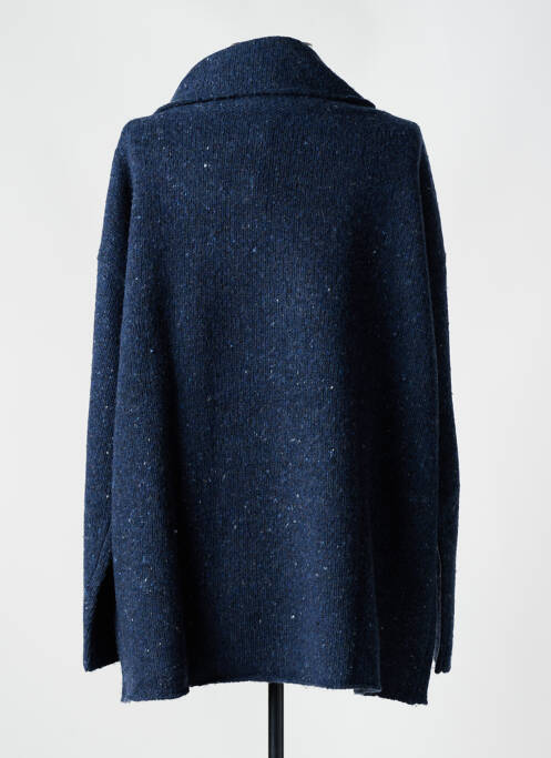 Pull col roulé bleu SOLILY pour femme