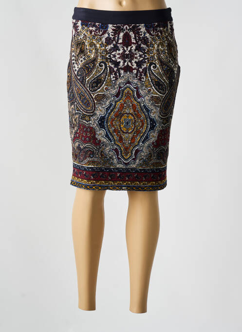 Jupe mi-longue bleu BARBARA LEBEK pour femme