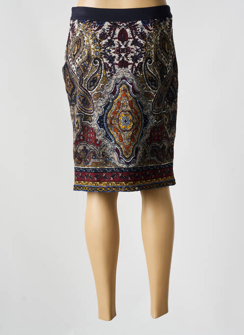 Jupe mi-longue bleu BARBARA LEBEK pour femme