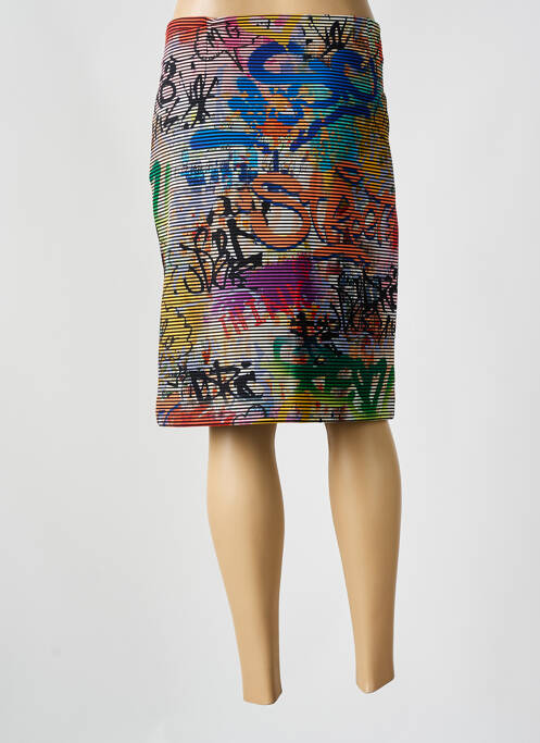 Jupe mi-longue bleu OLIVIER PHILIPS pour femme