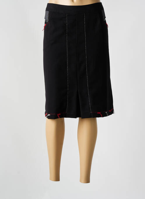 Jupe mi-longue noir JAC JAC pour femme