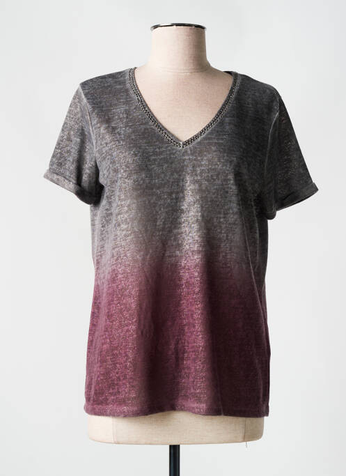 T-shirt gris HUIT SIX SEPT pour femme