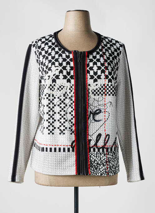 Veste casual noir JUSTWHITE pour femme