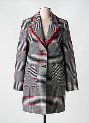 Manteau court coupe droite sans capuche gris XT STUDIO femme
