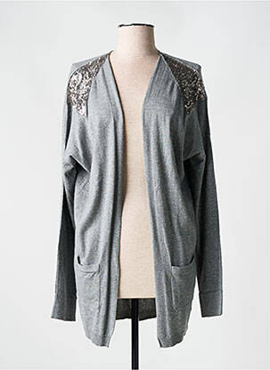 Gilet manches longues manches longues gris YERSE femme