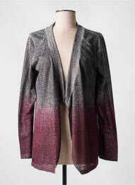 Gilet manches longues manches longues gris HUIT SIX SEPT femme