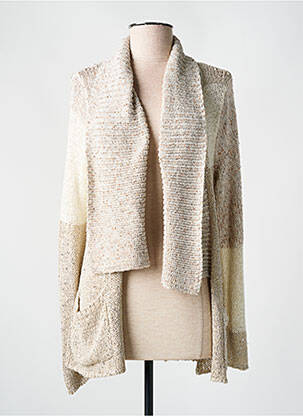 Veste kimono manches longues beige DESIGUAL femme