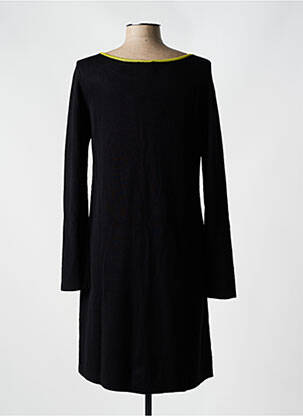 Robe mi-longue manches longues manches longues noir SURKANA femme