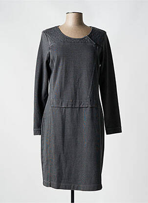 Robe mi-longue manches longues manches longues gris SANDWICH femme