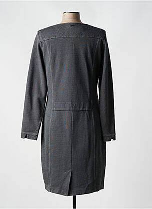 Robe mi-longue manches longues manches longues gris SANDWICH femme