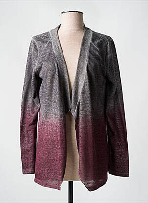 Gilet manches longues gris HUIT SIX SEPT pour femme