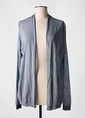 Gilet manches longues gris SO SOON pour femme seconde vue